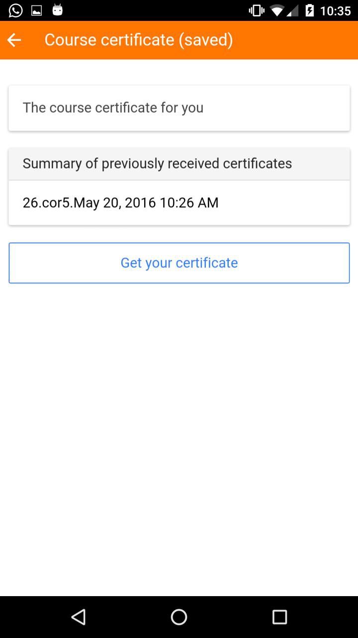 Remote add-on (Certificate module